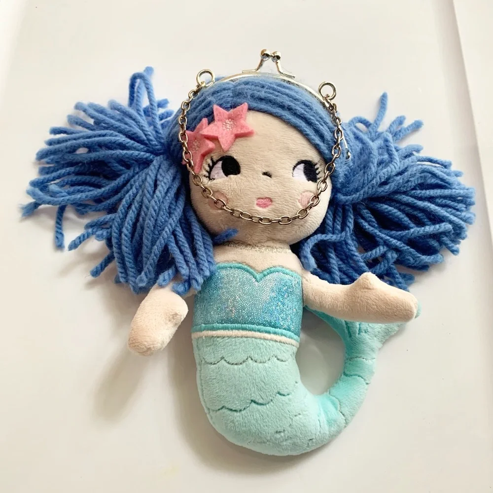 Gymboree Mermaid Plush Doll Coin Purse